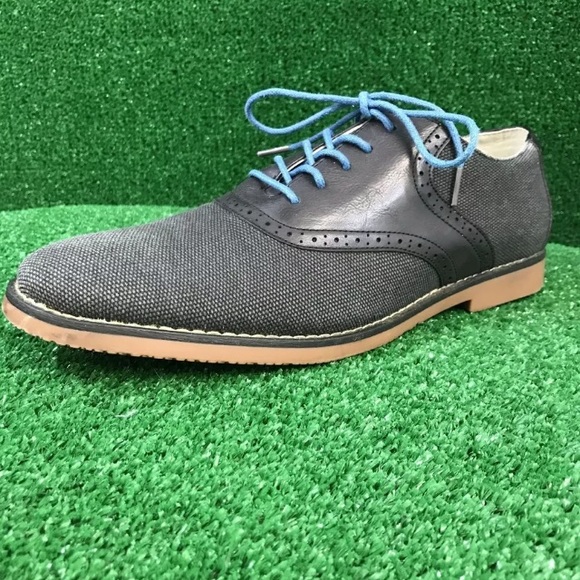 Tony Shoes Men’s Saddleback Gray Blue Lace Up 8.5M - Picture 2 of 8